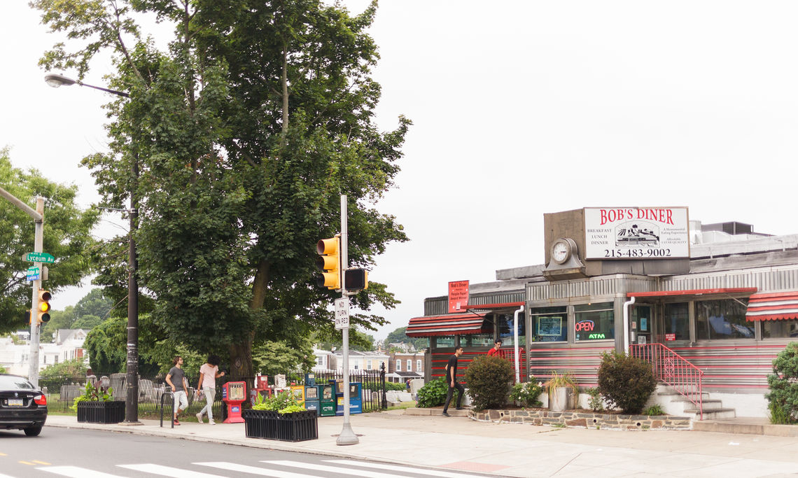 Photo: Bob's Diner 1940's Silver Dining Car At Ridge and Lyceum Avenue